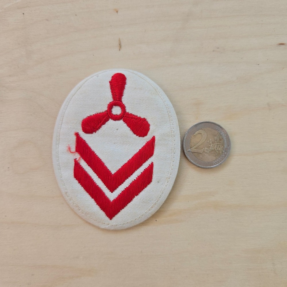 VTG Military Aviation Propeller Patch Chevron Unbranded Insignia Red White SewOn